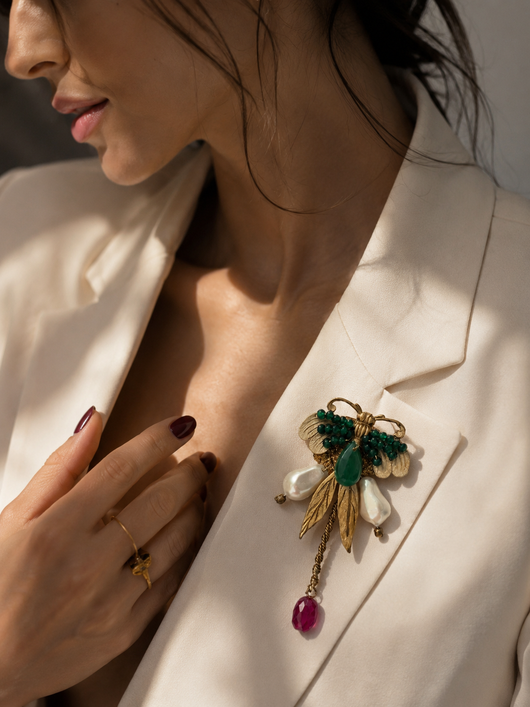 Willow Drop Brooch