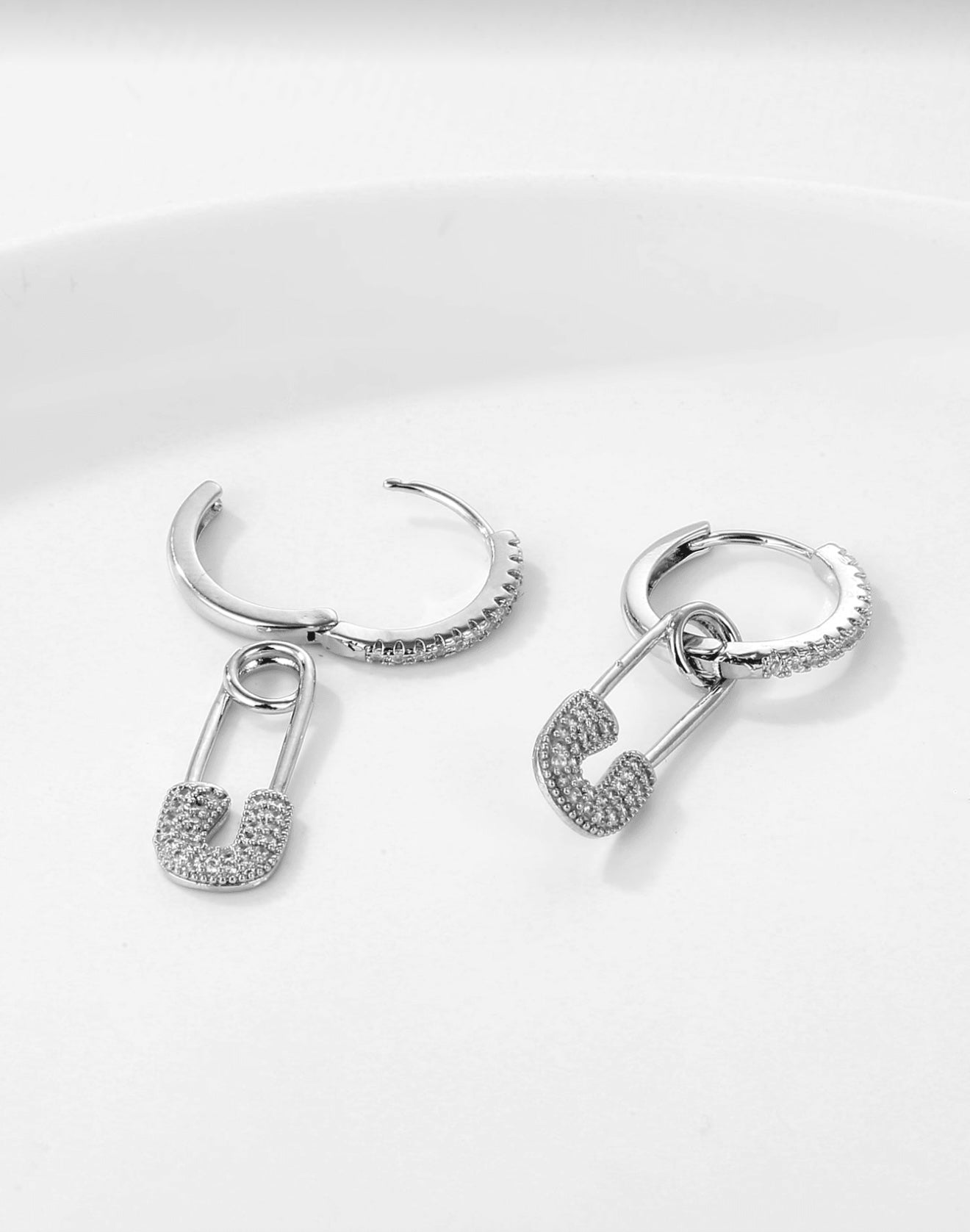 Pin Earring - Silver