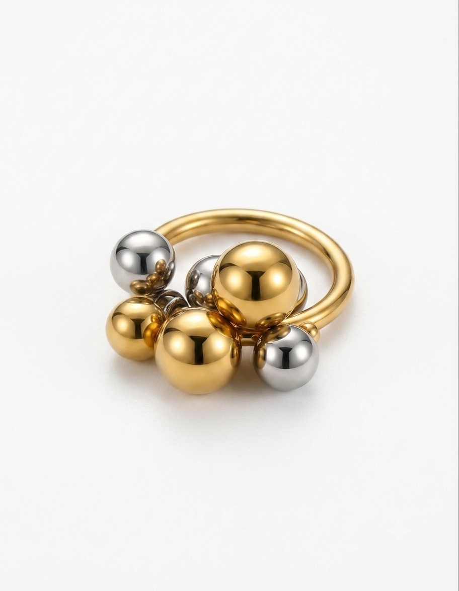 Gilded Nebula Ring