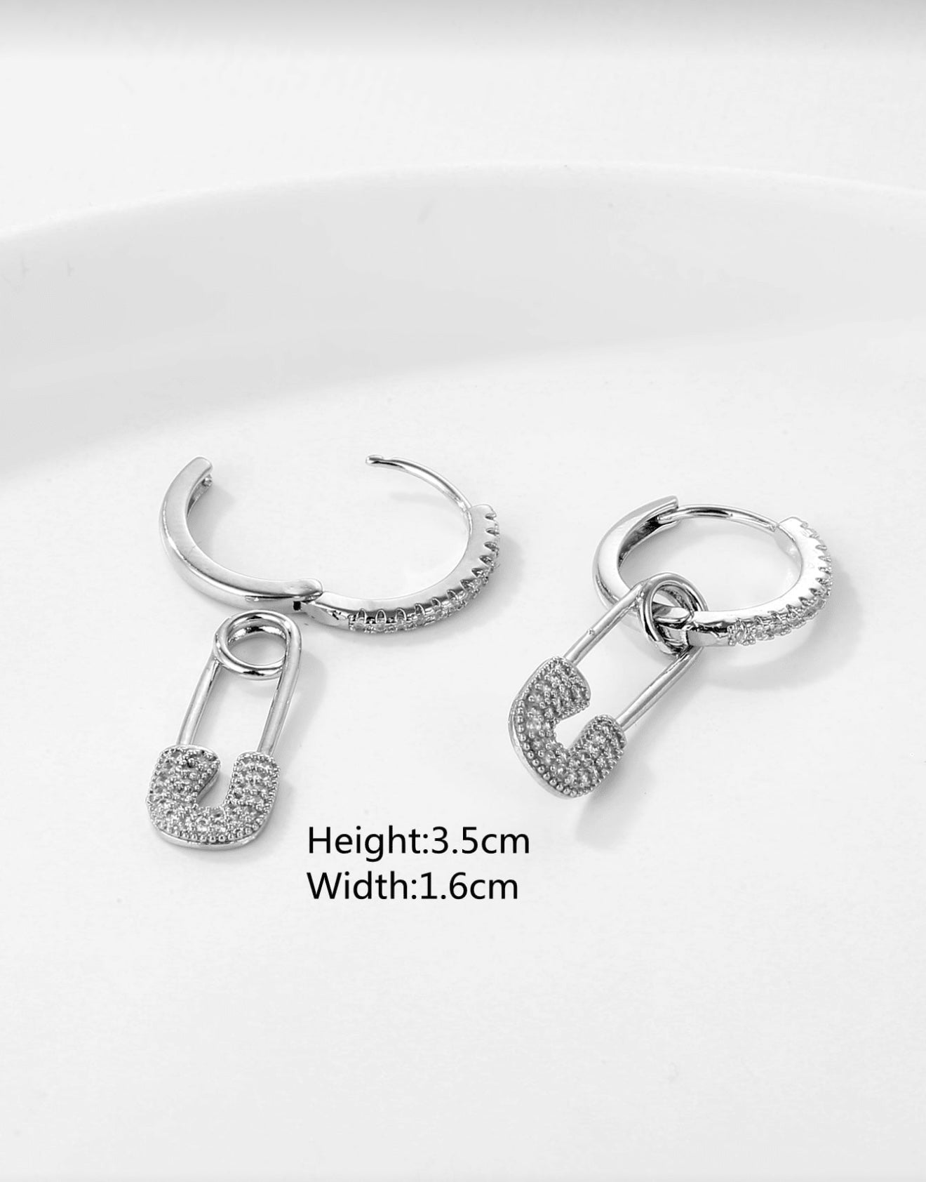 Pin Earring - Silver