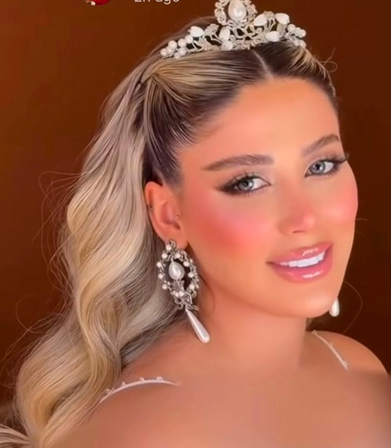 Personalized Tiara and Earrings Set