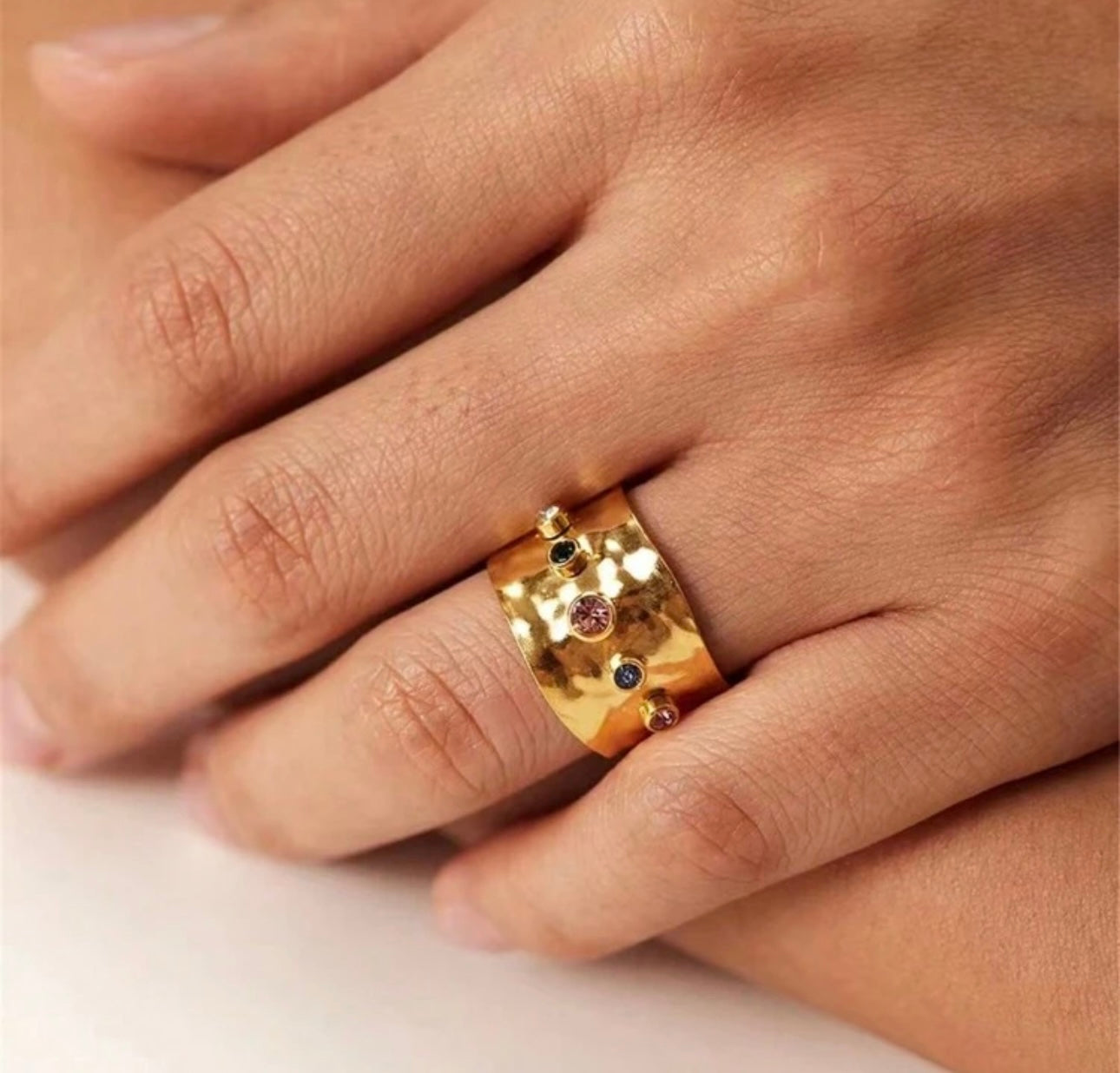 Gold Prism Ring